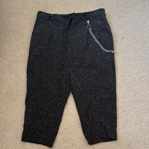 Chapter Black Chain-Accent Dress Pants